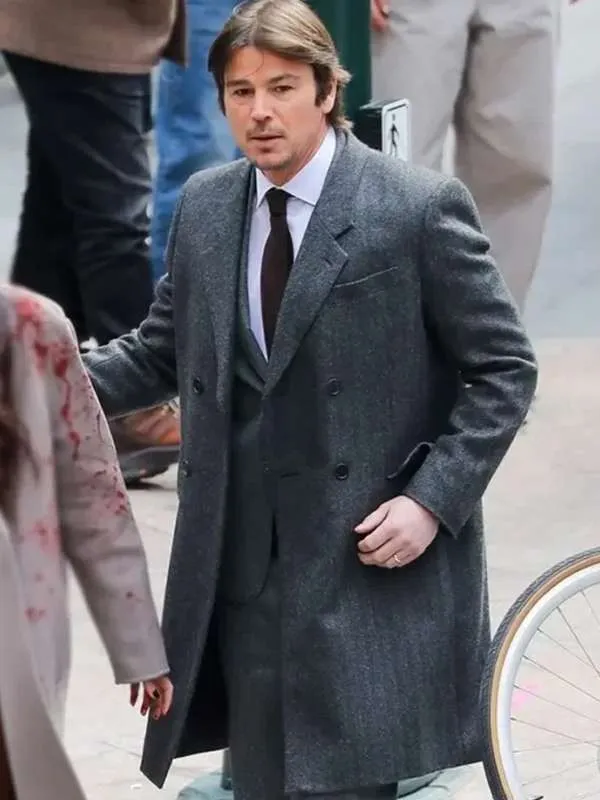 Josh Hartnett Verity Grey Wool Coat