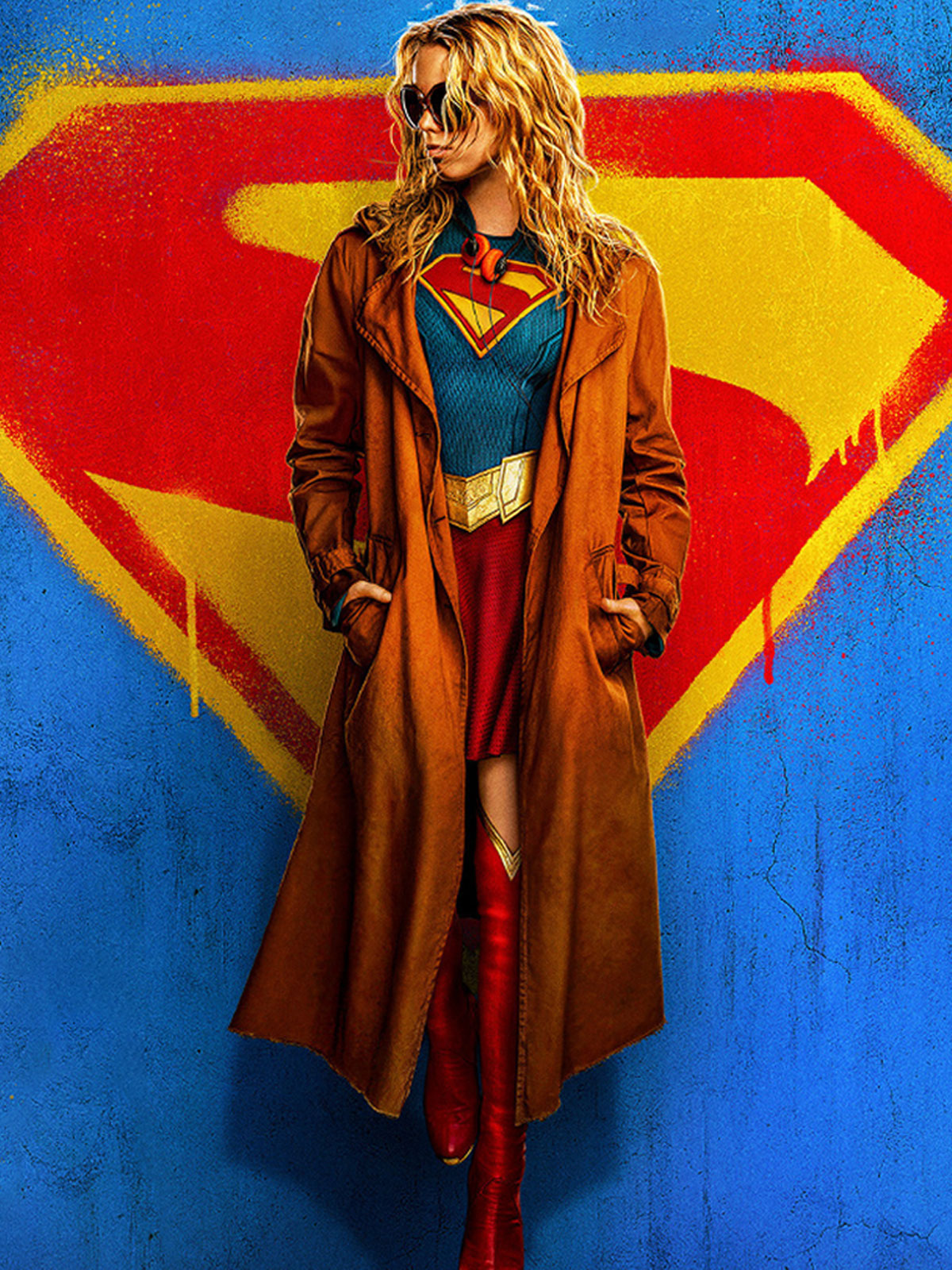Supergirl Milly Alcock Kara Zor-El Brown Coat