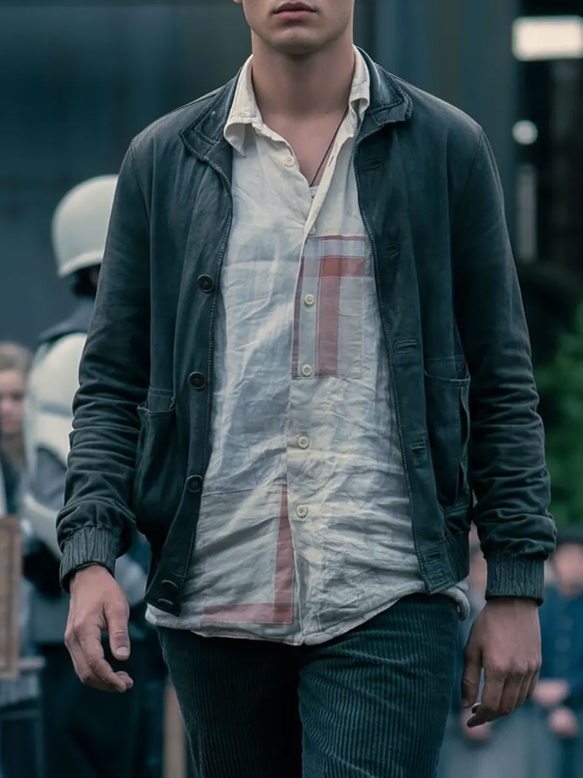 The Hunger Games Joseph Zada Haymitch Abernathy leather Jacket